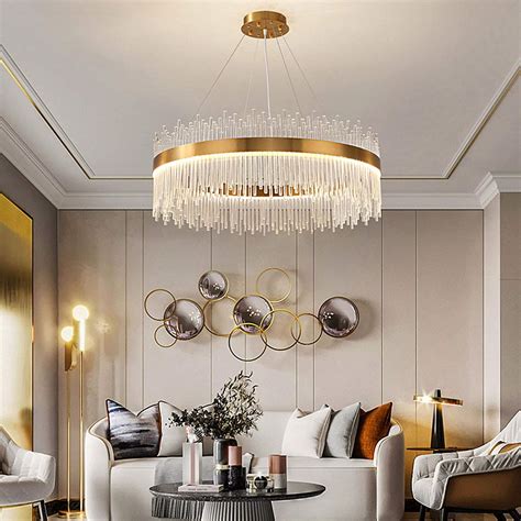 Tfcfl 315inmodern Round Crystal Chandelier Luxury Dimmable Led