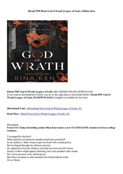 Pdf Download God Of Wrath Legacy Of Gods 3 Rina Kent By