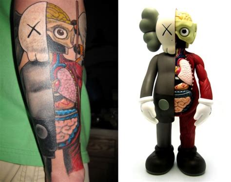 Tattoos Inspired By Art Dissected Companion By Kaws Tattoo By Wil