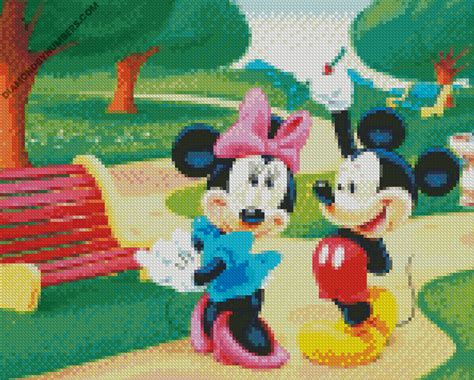 Minnie And Mickey Mouse 5d Diamond Painting Diamondbynumbers