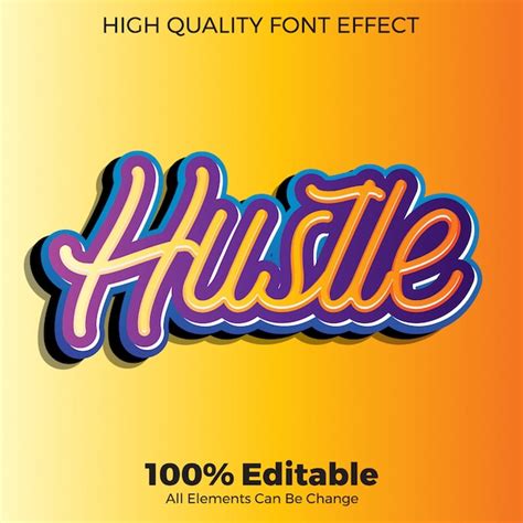 Premium Vector Modern Script Sticker Text Style Editable Font Effect