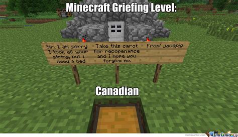 Scroll through these political memes, photos, and videos and get a laugh from politics. Minecraft Griefing Level by hollowvoices - Meme Center