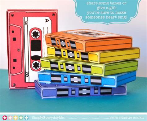 Cassette Tape Box Retro Cassette Party Favor Boxes T Etsy T