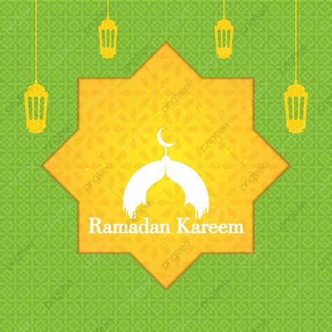 Ramadan Kareem With Gold And Green Background Template Download On Pngtree