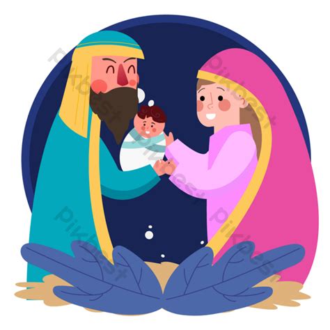 Christmas Jesus Nativity Illustration Png Images Eps Free Download