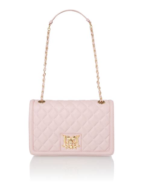 Love Moschino Quilted Leather Shoulder Bag In Pink Lyst