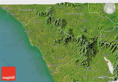 Satellite 3d Map Of Kozhikode