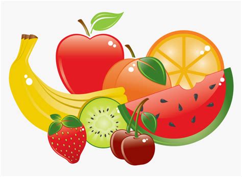 Fruits Clipart Collage Fresh Fruits Clipart Hd Png Download