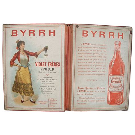 French 'Byrrh' Advertising Railroad Timetable Folder | Advertising, Vintage advertisements, Hats ...