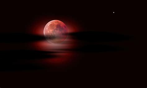 Red Moon Night Sky Wallpapers Top Free Red Moon Night Sky Backgrounds