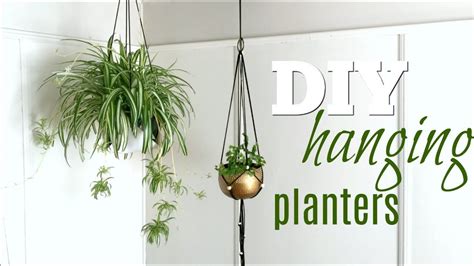Diy Hanging Planters Youtube