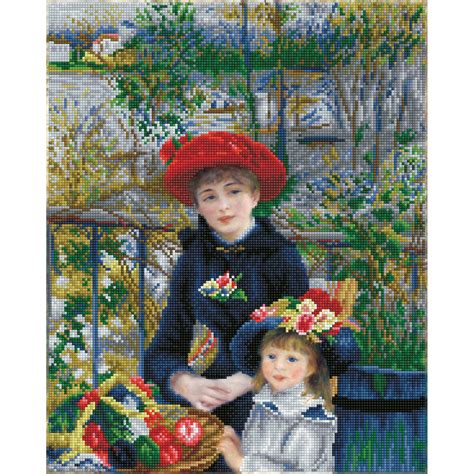 Two Sisters On The Terrace AprÃ¨s Renoir Diamond Art Kit Dd10039