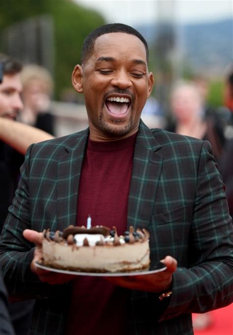Will Smith Is Total Mood Hes Blessed With Birthday Cake At Gemini Man