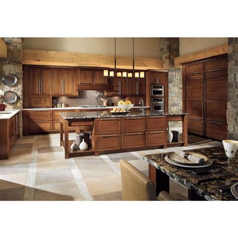 Awesome Hampton Bay Kitchen Cabinets Cognac Rustic Contemporary