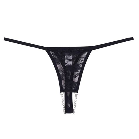 Crotchless Panties Sexy Black Lace Panties Fetish Lingerie Etsy
