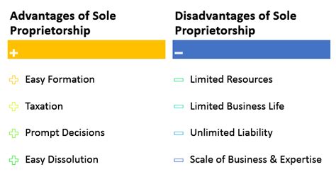 Advantages And Disadvantages Of A Sole Proprietorship Business Businesser