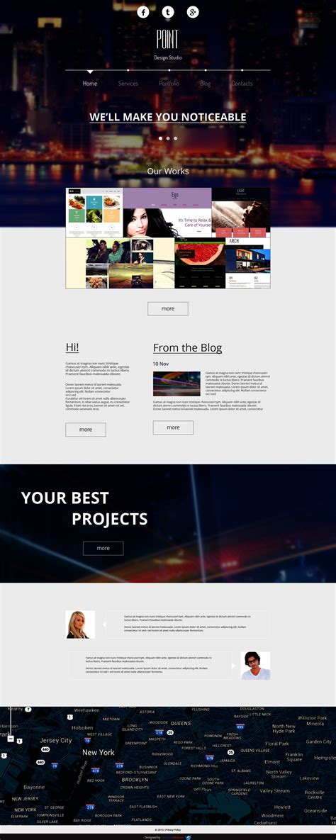 Free Website Template for Design Agency | Website Templates