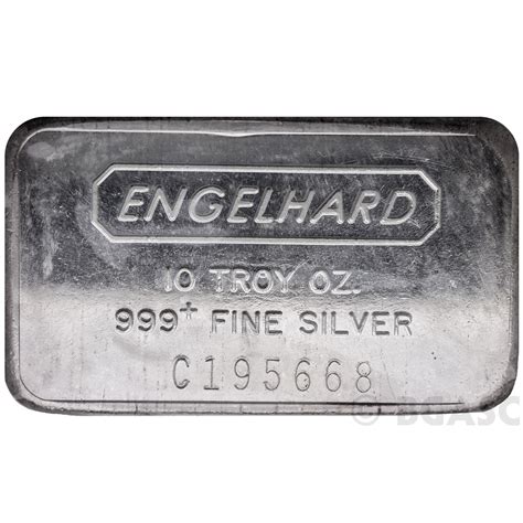 Buy 10 Oz Engelhard Silver Bars 999 Fine Wide Struck 10 Oz