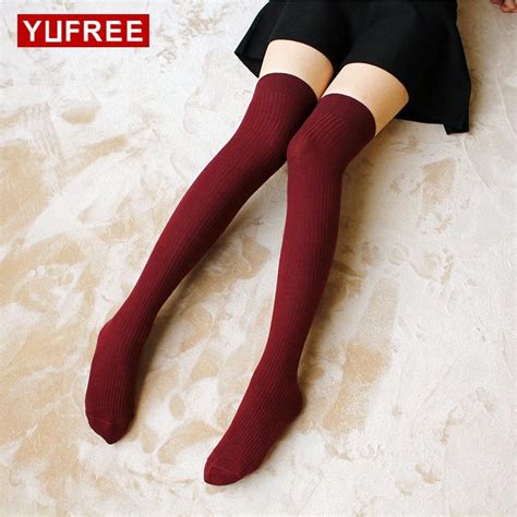 Yufree Fashion Sexy Cotton Over The Knee Socks Thigh High Especially