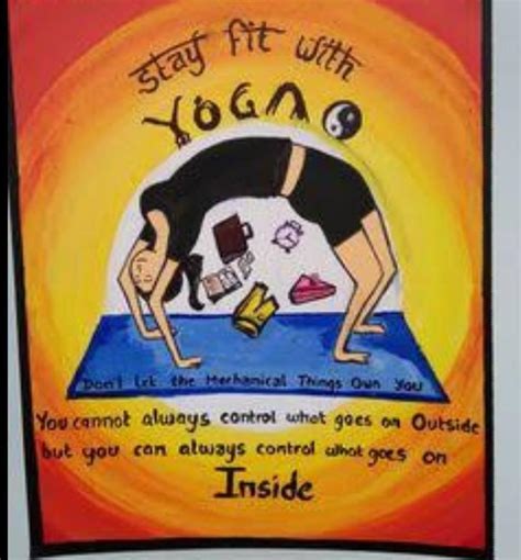 Healthy Lifestyle Physical Fitness Poster Making Drawing Benefits