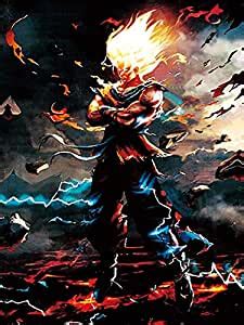 Goku displays a much more flexible style of martial arts, showing off the fantastic fight choreography of the original dragon ball and early parts of dragon ball z. Amazon.com: Super Saiyan Goku. Dragonball Z. 3D Holographic Poster by Eyecandy 3D. Fan Art ...