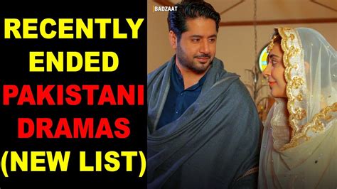 Top 10 Recently Ended Pakistani Dramas New List Youtube