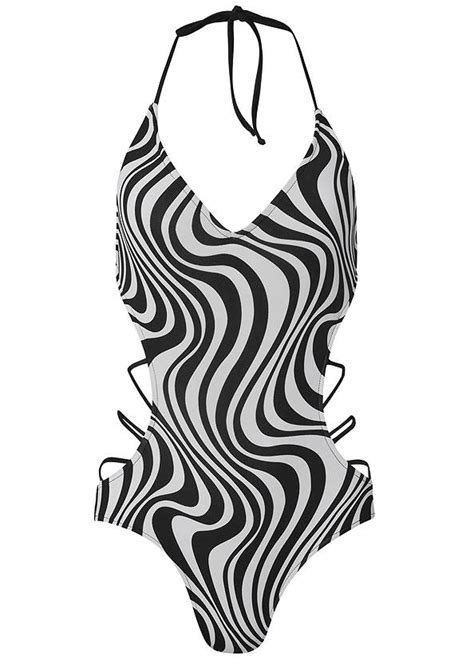 Spellbound Monokini Swimsuit In Zany Zebra Venus