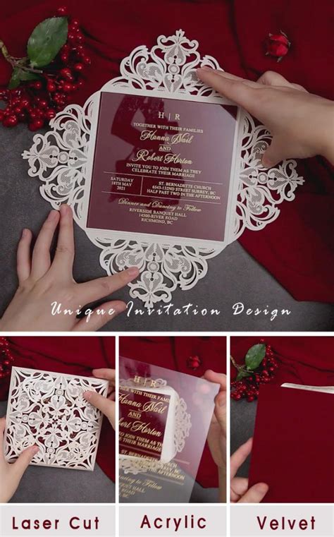 These Are The Coolest Diy Ideas With Acrylic Wedding Invitation Cards