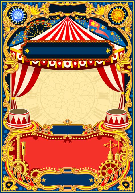 Blank Carnival Poster Template Vectors 04 Free Download