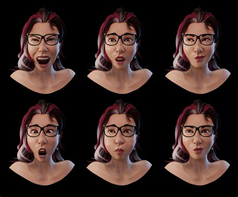 3d Female Face Study On Behance