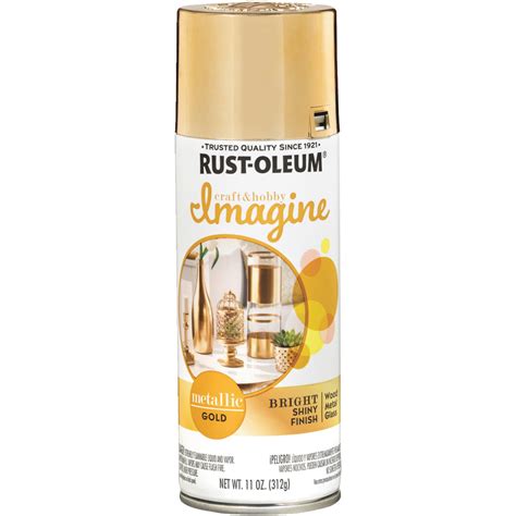 Rust Oleum Spray Paint Metallic Gold Oz Walmart Com