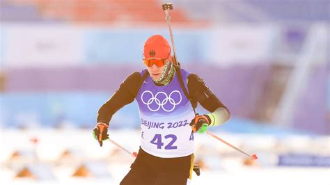 Olympia 2022 Rees Sechster In Der Biathlon Verfolgung