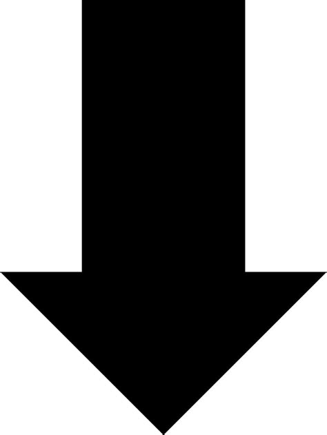 Arrow Pointing Down Png White