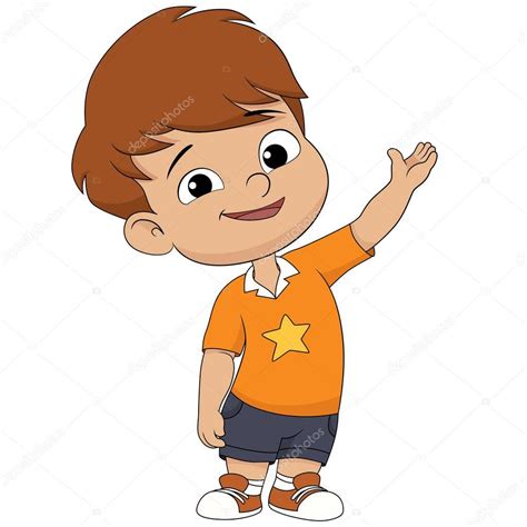Cute Kid Welcomevector And Illustration — Stock Vector