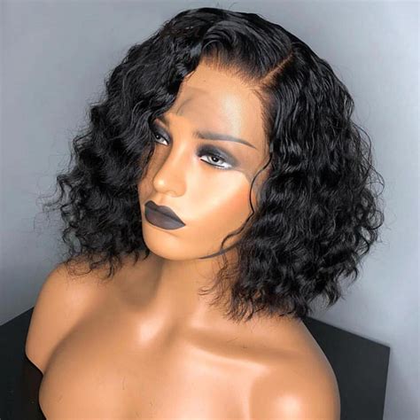 Water Wave Bob Wig 13×4 Lace Front Wigs 180 Density Recool Hair Free