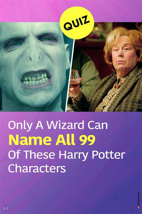 Quiz Only A Wizard Can Name All 99 Of These Harry Potter Characters