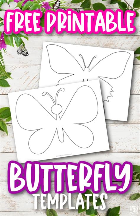 Free Printable Butterfly Templates Simple Mom Project