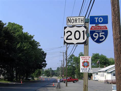 Maine Interstate 95 And U S Highway 201 Aaroads Shield Gallery