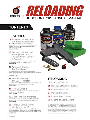 Updated Hodgdon Reloading Manual For Pc Mac Windows 111087