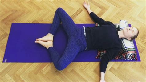 It is known as cobbler pose which helps in increasing the flexibility of hip,thigh,ankle,knees etc. LUVI Yoga restorative/yin yoga: supta baddha konasana ...