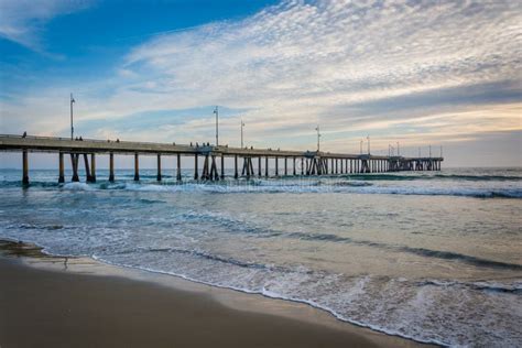 The Pier In Venice Beach Los Angeles California Stock Photo Image