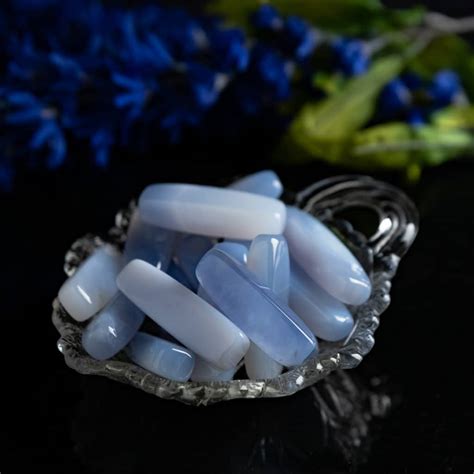 BLUE CHALCEDONY STICKS The Crystal Apothecary Co