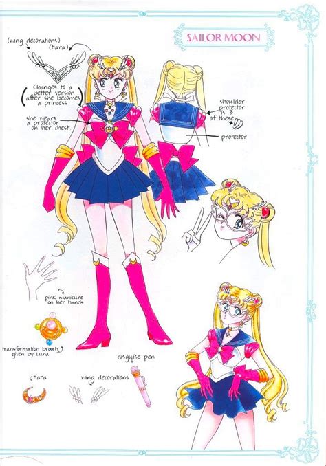 Sailor Moon Character Design Sheet By Naoko Takeuchi Serenausagi