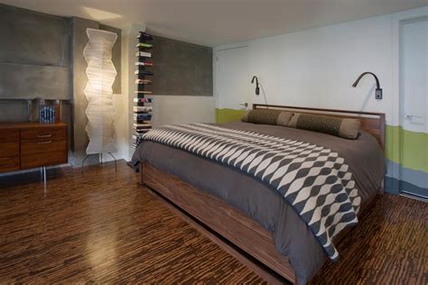 Urban Loft Bedroom With Gray Accent Wall Hgtv