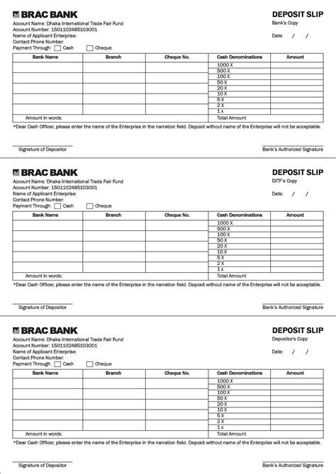 37 Bank Deposit Slip Templates & Examples ᐅ TemplateLab