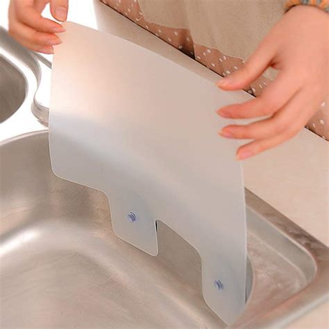 Dqice Silicone Sink Water Splash Guard With Suction Cups For Kitchen And Bathroom Home And Kitchen