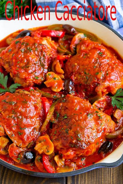 Try out these chicken recipes from different countries, and see if your family is impressed with your worldly cooking prowess. Chicken Cacciatore in 2020 | Chicken cacciatore, Chicken ...