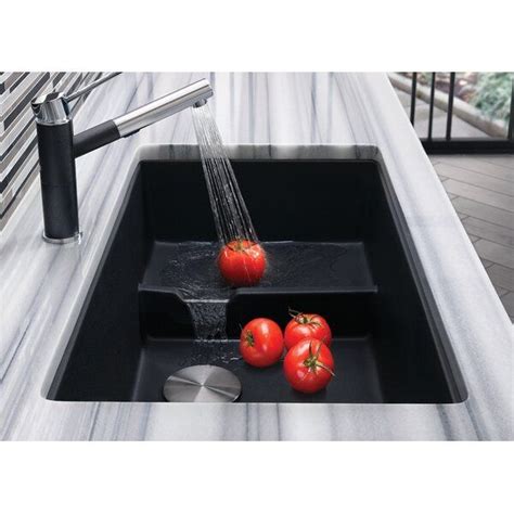 Durable, long lasting & on sale! Precis Silgranit® Cascade 29" L x 18" W Undermount Kitchen ...