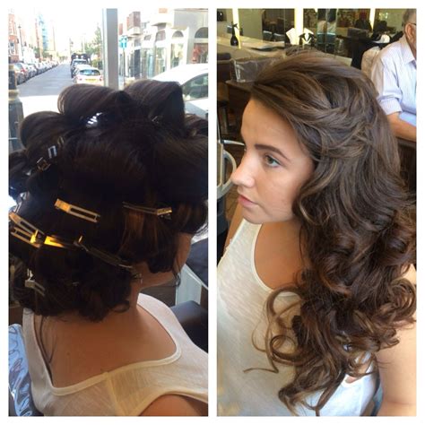 pin curl blow dry ( blowdry bar ) | Blow dry curls, Dry ...