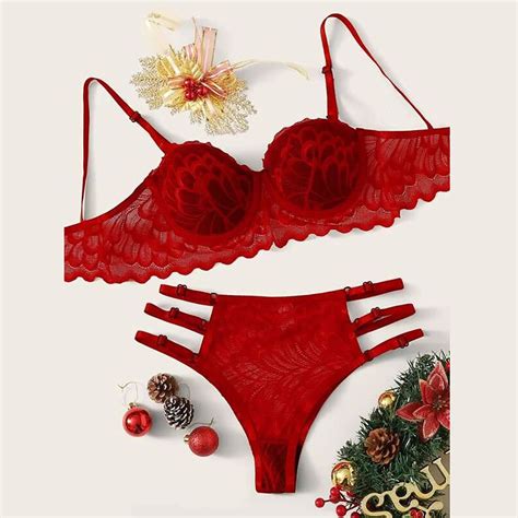 Hot Erotic Lingerie Sexy Fashion Lace Lingerie Underwear Set Wirefree Push Up Bra Brief Sets